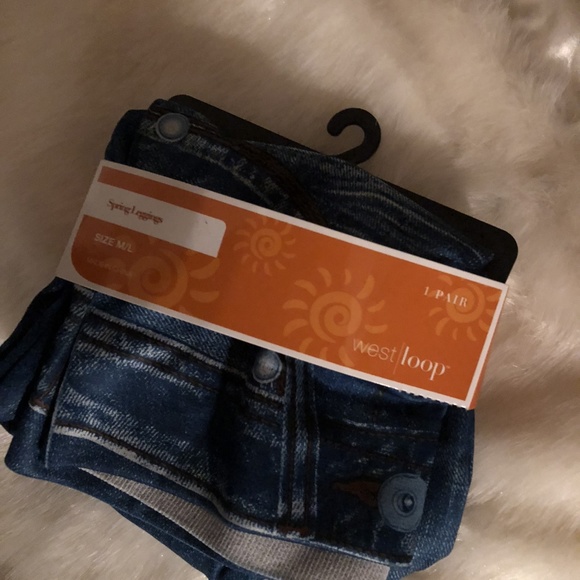 NWT West Loop Faux Denim Leggings - Picture 3 of 4
